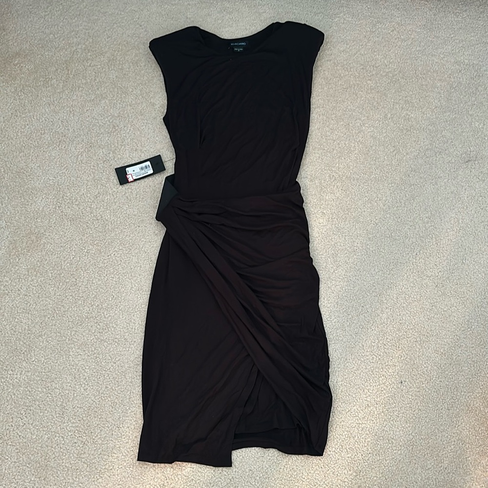 Guess by Marciano black dress with shoulder pads